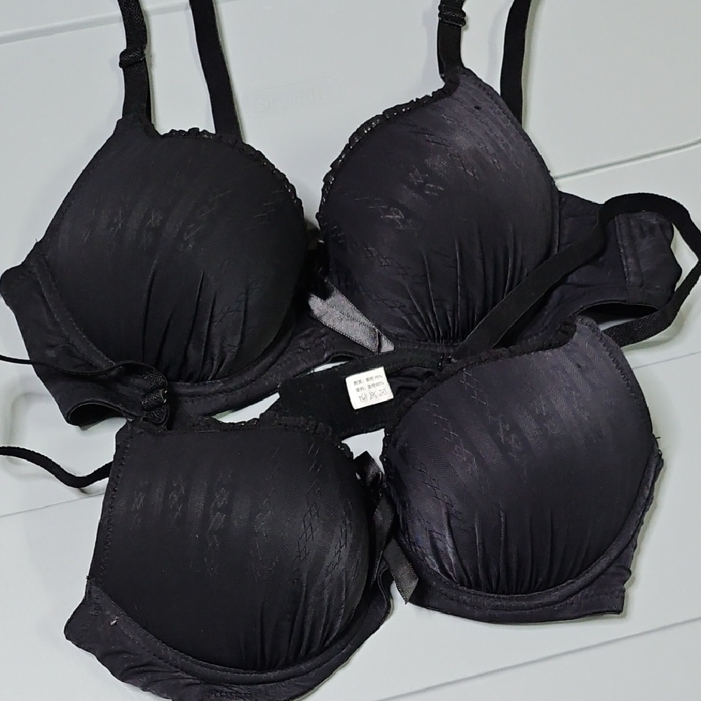 2x NWOT Black Push Up Bra Set